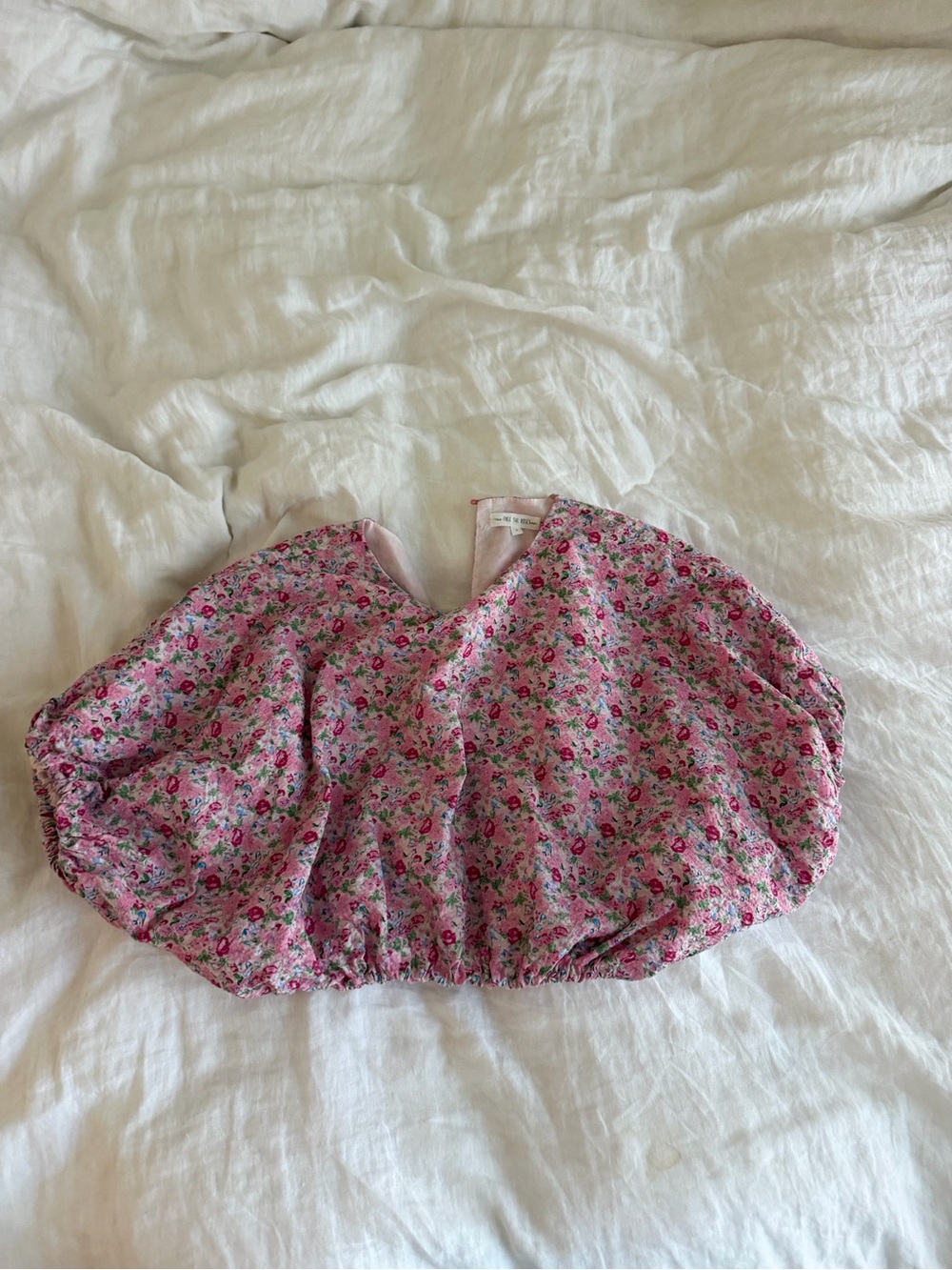 Free the Roses Pink Floral Bubble Skirt